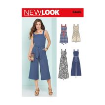 Patron New Look 6446 Robe Et Combi - Pantalon Taille N°fr 34-46 - NewLook