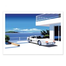 Affiche 30x40 Cm - 80s Car - Vistas Studio - Wall Editions