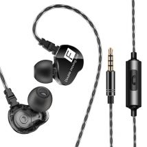 Casque Sport Hifi Intra-auriculaire Quad-core Son Hd Ergonomique Confortable Noir Yonis - Yonis