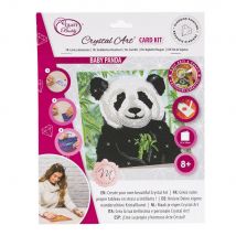 Crystal Art Kit Carte Broderie Diamant 18x18cm Bébé Panda - Crystal Art
