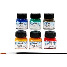 Peinture Pour Verre Et Porcelaine, Ass. De Couleurs, 6x20 Ml/ 1 Pq. - Kreul