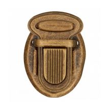 Fermoir Cartable Laiton Vieilli 25 Mm X 1 - Union Knopf Marron - Prym Union Knopf