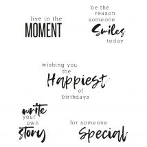 Tampons Transparents Textes 2- Sizzix Scrapbooking