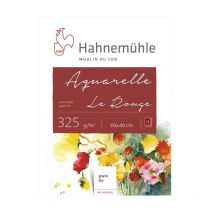 Bloc Aquarelle Le Rouge 325g/m2 12feuilles Grain Fin 30x40cm - Hahnemühle