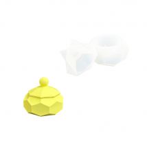 Moule En Silicone 9,1 Cm X 4,5 Cm X 4 Cm - Boîte À Facettes Avec Couvercle - Jesmonite