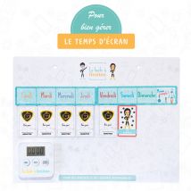 Bien Gérer Les Écrans, La Boite À Limites - Ardoise Magnétique - La Boite À Limites