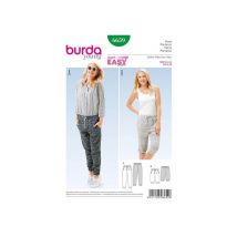 Patron Burda 6659 Pantalon Du 34 Au 44 Taille N°fr 34-44
