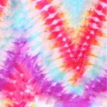 Tissu Viscose Marocain Digital V Tie And Dye Lilas - Au Mètre - Craftine
