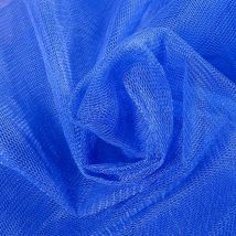 Tissu Tulle Rigide Uni Bleu Roi - Au Mètre - Craftine