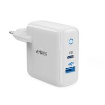 Anker Chargeur Secteur Powerport Pd Usb-c 18w Et Usb-a 15 W / Puissance Totale De 33w Blanc - ANKER