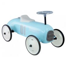 Porteur Voiture De Course Vintage Metal Bleu Tendre - Vilac - 1124 - Bebe - Vilac