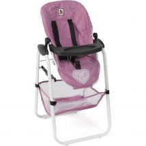 Chaise Haute Pour Poupées Jean Rose - Bayer Chic 2000