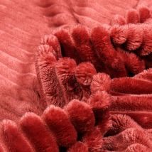 Tissu Doudou Ultra Doux Côtelé Terre De Sienne - Au Mètre - Craftine