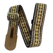 Groovit – Sangle Jacquard Mosaïque Dorée/ Édition Métal