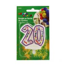 Bougie Anniversaire Nombre 20 - Darda
