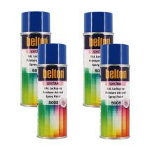 Lot De 4 Bombes De Peinture Belton Spectral Ral5005 Bleu De Sécurité 400ml