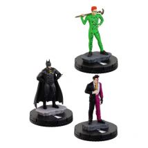 Dc Comics - Pack 3 Figurines Dc Heroclix Iconix: Batman Forever - WIZKIDS