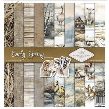 10 Papiers Assorties Scrapbooking 30.5 X 30.5 Cm Itd Collection Early Spring - ITD Collection