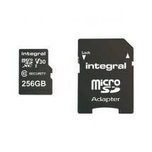Integral Carte Microsd 256gb Pour Caméra De Sécurité Noir