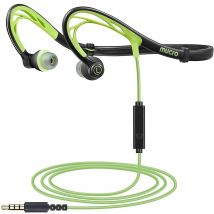 Casque Sport Pliable Léger Intra-auriculaire Avec Micro Pour Activités Physiques Vert 2 Yonis - Yonis