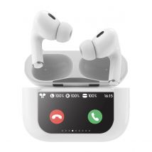 Force Play Ecouteurs Tws Anc Avec Boitier De Charge Écran Tactile Autonomie 35h Blanc - Force Play