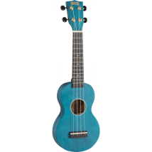 Mahalo Ms1tbu Slimline - Ukulélé Soprano - Tilleul - Bleu Satin - Housse Incluse