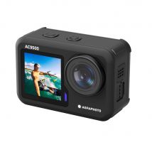 Agfa Photo Ac9500 Caméra Sportive Waterproof - Vidéos 4k À 30fps, Photos 16mpixels, Double Écran, Grand Angle 170°, Stabilisation Anti-vibration, Wifi