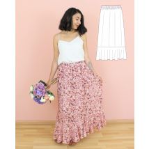 Patron Jupe Boheme - Carmen- Taille 34 À 48 - Majam