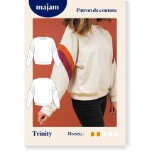 Patron Sweat Trinity- Taille 34 À 48 - Majam