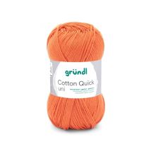Fil À Tricoter Cotton Quick Uni - Gründl - Ppsc - Certifié Oeko-tex 146 Orange