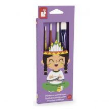 Pinceaux Synthetiques X 4 - - Juratoys - Jura Toys