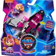 La Super Pat Patrouille Le Film : Stella + Avion Son Et Lumiere - Figurine Chien - Vehicule De Luxe - Paw Patrol The Mighty Movie - Pat Patrouille