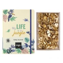 Bullet Journal Jungle Vibes + 150 Punaises Dorées - Youdoit