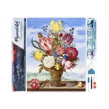 Diamond Painting Broderie Diamant Figured’art 40x50cm Toile Entière Roulée Avec Diamants Carrés - Bouquet De Fleurs - Figured'Art