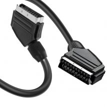 Linq Câble Vidéo Péritel Vers Péritel Longueur 3m Robuste Noir