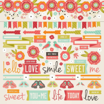 Feuille 30,5cm X 30,5cm De Stickers Spring Bloom Kaisercraft - Kaisercraft