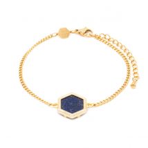 Bracelet Hexalia En Pierres Lapis-lazuli - SLOYA