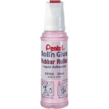 Colle Liquide - Flacon Avec Rouleau Applicateur - Pour Papier, Carton - Pentel - Roll'n Glue