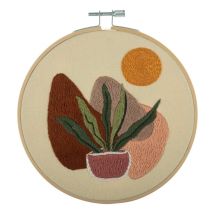 Kit De Broderie nature Avec Cercle En Bois De 15cm – Trimits | L’artisanat Au Naturel 49 Nature