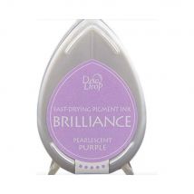 La Goutte D'Encre (bd036) Tsukineko Memento Pearlescent Purple Contient 10 Gr. l'encre Est Mauve Irisé. l'encreur Est À L'Eau, Non-toxique, Sans Acide