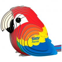 Eugy 3d Modèle: Oiseau / Perroquet 13x4.3x5.5cm, En Carton, En Boîte, 6+