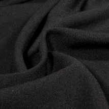 Tissu Burlington Uni Noir - Au Mètre - Craftine
