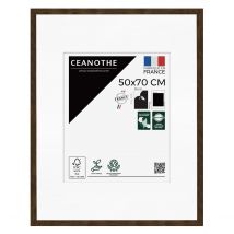Cadre Photo Wild Ébène 50x70 Cm Avec Passe-partout 30x40 Cm - Ceanothe