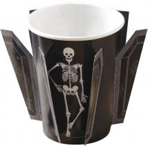 8 Gobelets Squelette - Pierre Tombale - Ginger Ray