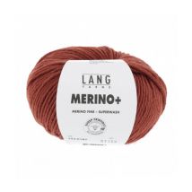 Pelote De Laine À Tricoter Merino + (plus) - Lang Yarns Rouge (187) - LangYarns