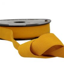 Disquette 25m Sergé Coton Jaune Moutarde - MyMercerie