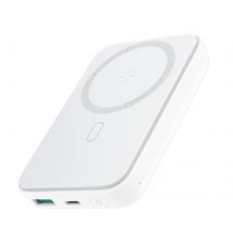Mini Power Bank Magnétique 10000mah – Recharge Sans Fil Et Format Compact - Blanc - Joyroom