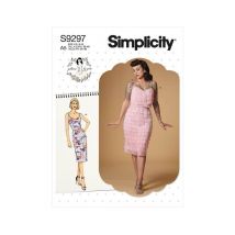 Patron Simplicity 9297 - Robe Ajustée À Bretelles Du 34 Au 50 (fr) Taille N°fr 42-50