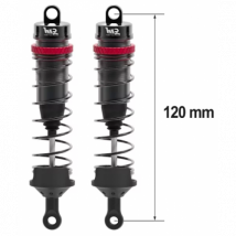 Amortisseurs 1/8 120mm Big Bore 16mm + Kit 3 Ressorts (h/m/s) - Htr-508120 - HOBBYTECH