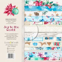 6 Papiers Scrapbooking 30.5 X 30.5 Cm Lemoncraft Joy To The World - LEMONCRAFT